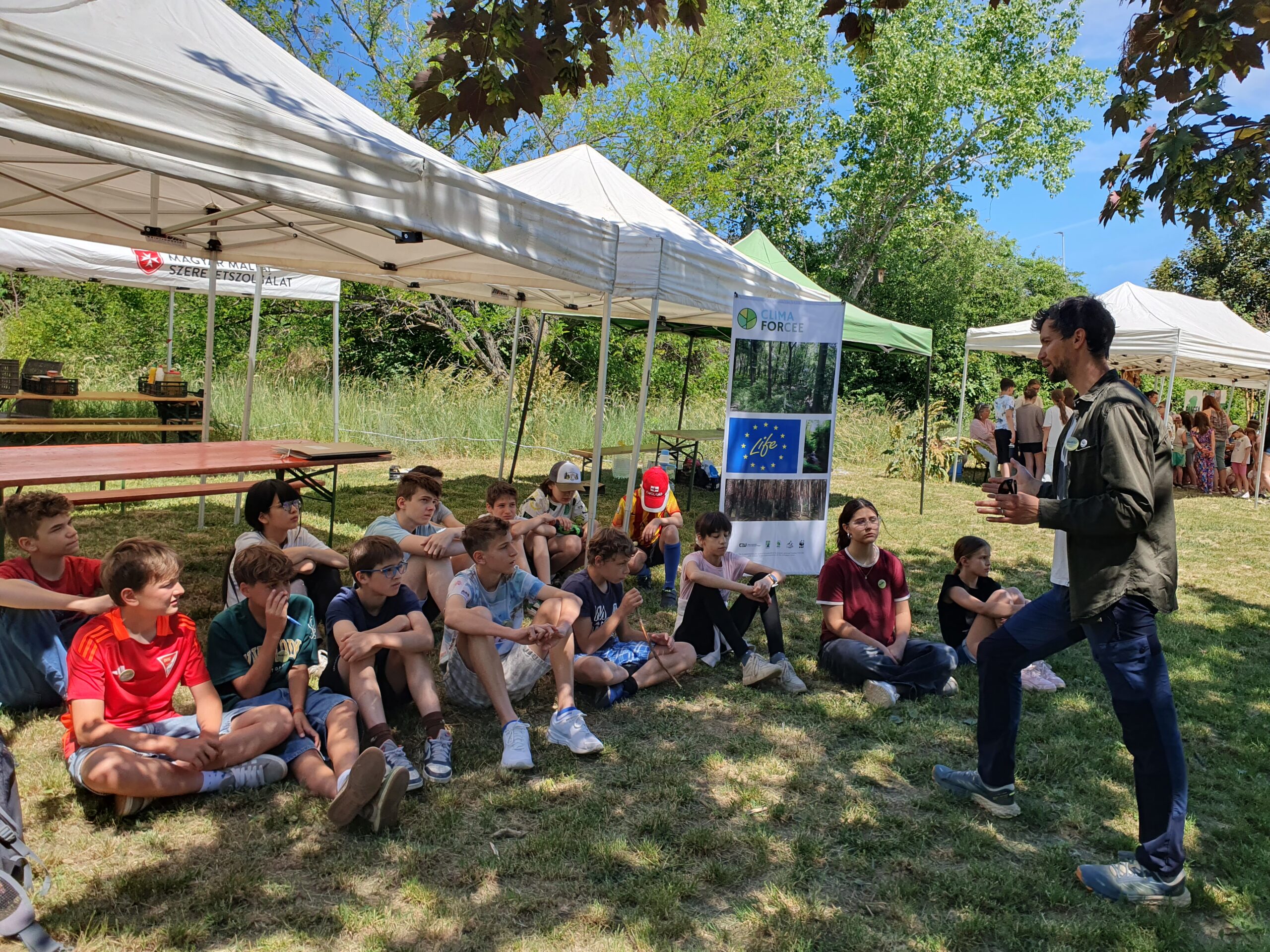Children learned about forests at the Táborhegy Bioblitz in Budapest